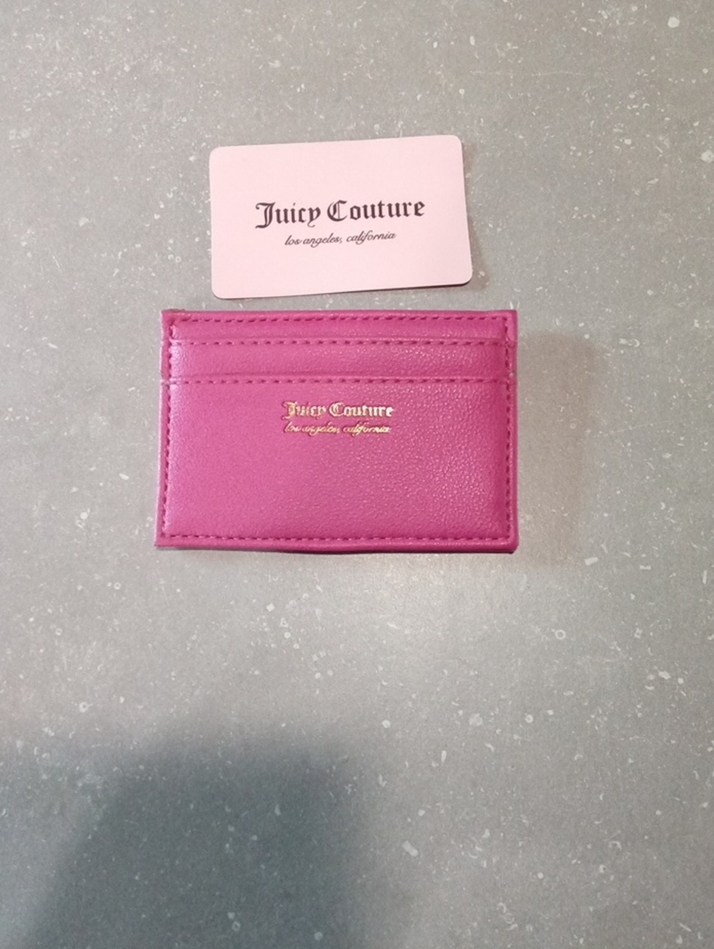 Juicy Couture Pink Slim Card Holder